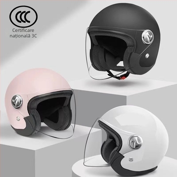 Casca pentru motocicletă și bicicletă electrică — Unisex, patru anotimpuri, cald cu design cu urechi duble; Model jwitWKMa; Personalizare: Da; Certificare: TCO99; Material: Altul; Potrivit pentru toți