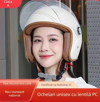 Casca pentru motocicletă și bicicletă electrică — Unisex, patru anotimpuri, cald cu design cu urechi duble; Model jwitWKMa; Personalizare: Da; Certificare: TCO99; Material: Altul; Potrivit pentru toți