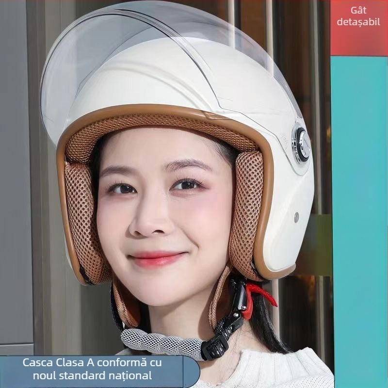 Casca pentru motocicletă și bicicletă electrică — Unisex, patru anotimpuri, cald cu design cu urechi duble; Model jwitWKMa; Personalizare: Da; Certificare: TCO99; Material: Altul; Potrivit pentru toți