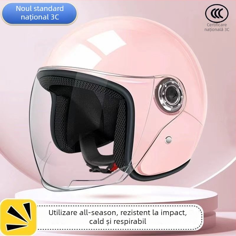 Casca pentru motocicletă și bicicletă electrică — Unisex, patru anotimpuri, cald cu design cu urechi duble; Model jwitWKMa; Personalizare: Da; Certificare: TCO99; Material: Altul; Potrivit pentru toți