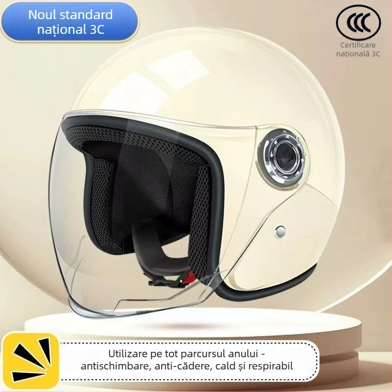 Casca pentru motocicletă și bicicletă electrică — Unisex, patru anotimpuri, cald cu design cu urechi duble; Model jwitWKMa; Personalizare: Da; Certificare: TCO99; Material: Altul; Potrivit pentru toți
