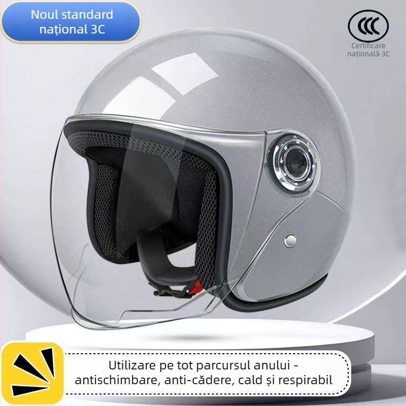 Casca pentru motocicletă și bicicletă electrică — Unisex, patru anotimpuri, cald cu design cu urechi duble; Model jwitWKMa; Personalizare: Da; Certificare: TCO99; Material: Altul; Potrivit pentru toți