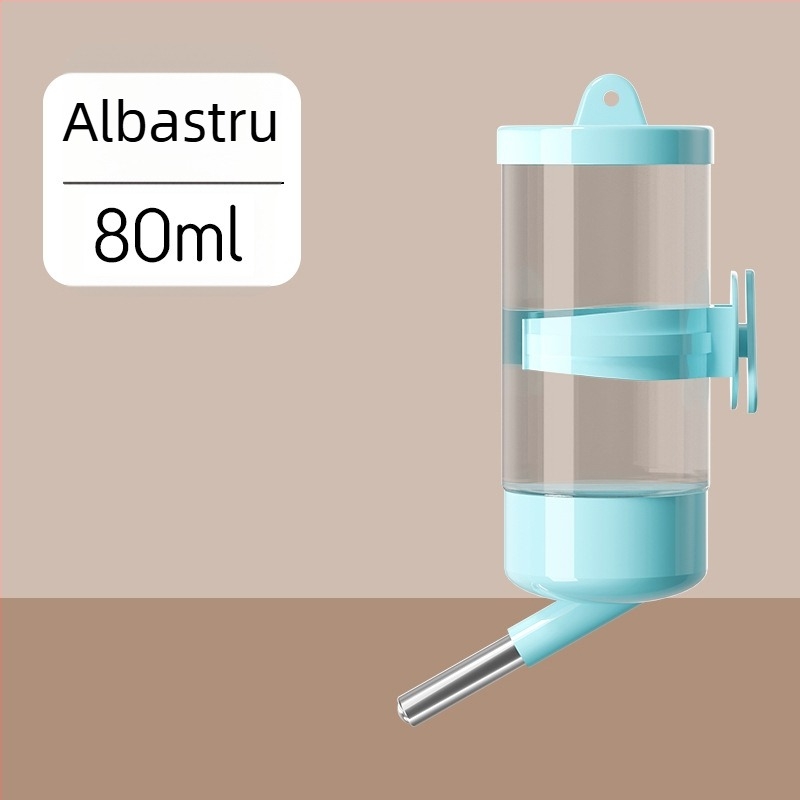 Sticlă de apă pentru hamster cu mecanism cu bilă rulantă, automată, transparentă, anti-scurgere (Material: PP+PC+Oțel inoxidabil; Origine: Shandong; Brand: Chengxi; Produs Nr.: Cloud Water Bottle)