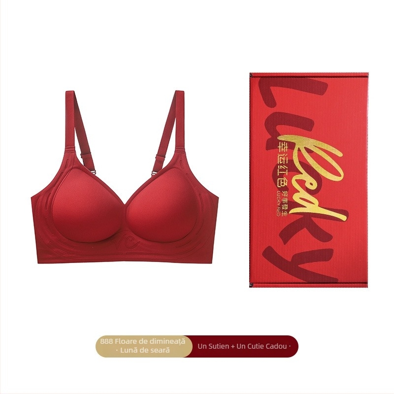 Set de lenjerie pentru femei fără cusături, cupa 3/4, cupă subțire modelată, fără inel de oțel, material: Nylon/Poliamidă 75%, închidere cu patru rânduri în spate