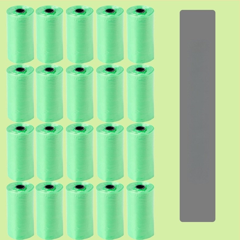 Dispenser pentru pungile de gunoi pentru câini, cu pungi în rol biodegradabile și groase