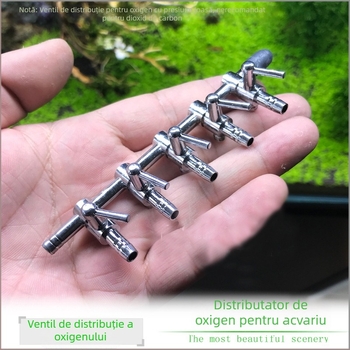 Regulator de flux de aer pentru acvariu din oțel inoxidabil – Ventil de reglare a aerului pentru pompă de oxigen