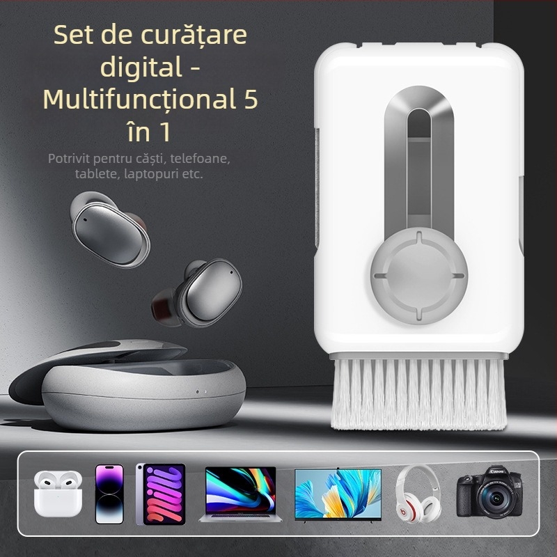 Set de perii de curățare pentru telefoane mobile, notebook-uri și calculatoare, căști și microfoane; ABS plastic • Model 530 • Greutate 55 g