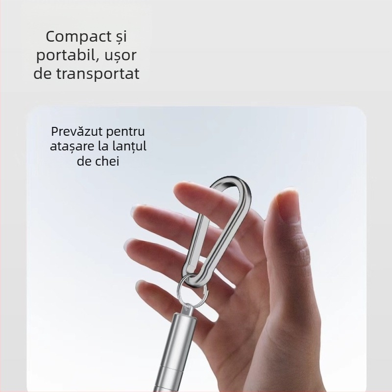 Instrument multifuncțional pentru telefoane: ac de îndepărtare SIM din aliaj de aluminiu, pensulă de curățare pentru căști și perie pentru compartimentul SIM/baterie, universal