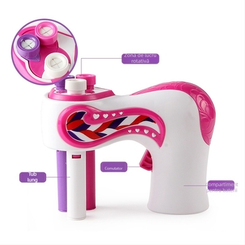 Mașină automată pentru împletit părul cu trei șuvițe, jucărie, din plastic, pentru copii 7–14 ani, funcție de simulare, Qi Le Toy