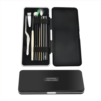 Set de linguri pentru urechi din oțel inoxidabil; cod produs Sj-004; neimportat.