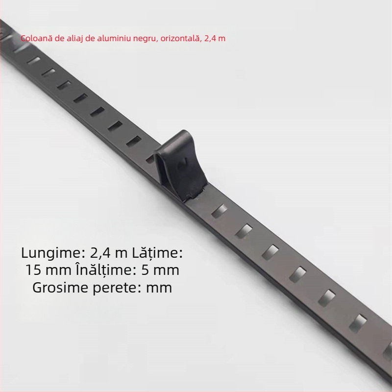 Stâlp în formă de A cu găuri transversale pentru dulapuri, aliaj oțel inoxidabil și aluminiu, turnare prin aliaj de aluminiu, model 002, Kaiqi Hardware
