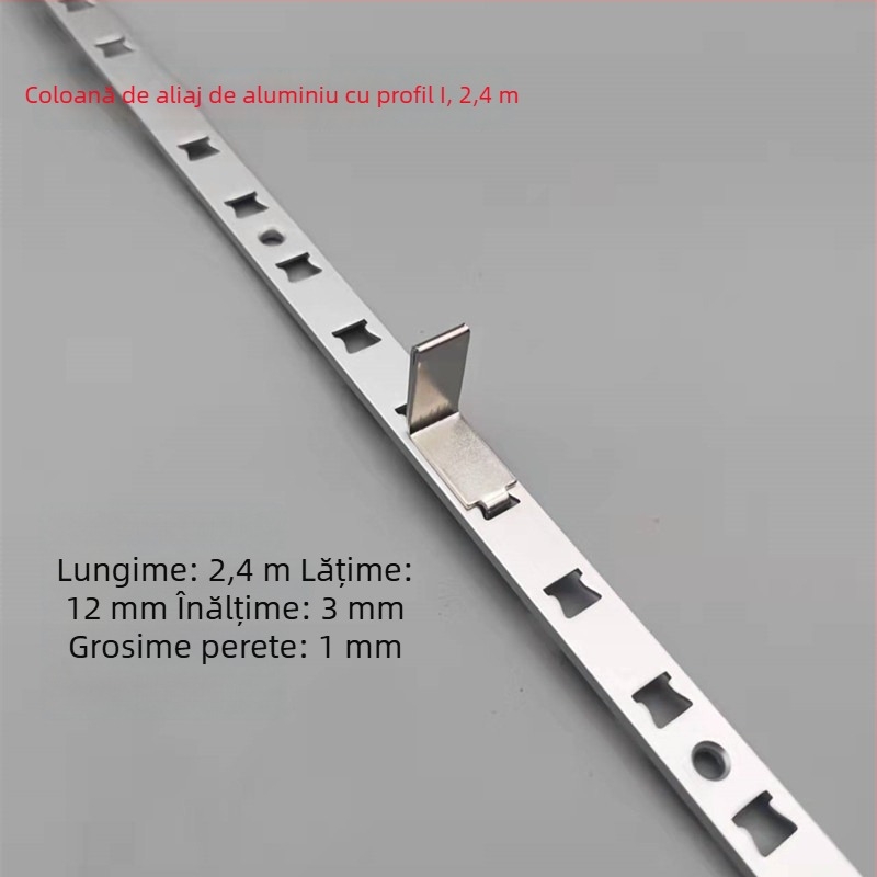 Stâlp în formă de A cu găuri transversale pentru dulapuri, aliaj oțel inoxidabil și aluminiu, turnare prin aliaj de aluminiu, model 002, Kaiqi Hardware