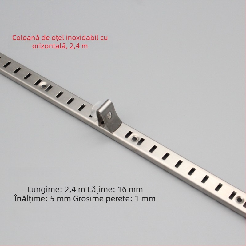 Stâlp în formă de A cu găuri transversale pentru dulapuri, aliaj oțel inoxidabil și aluminiu, turnare prin aliaj de aluminiu, model 002, Kaiqi Hardware