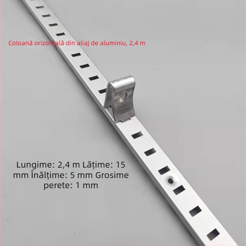 Stâlp în formă de A cu găuri transversale pentru dulapuri, aliaj oțel inoxidabil și aluminiu, turnare prin aliaj de aluminiu, model 002, Kaiqi Hardware