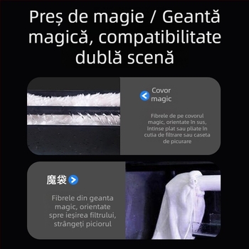 Sac de filtrare pentru acvariu - material din bumbac, mediu de filtrare Honeycomb, densitate mare, Naichong