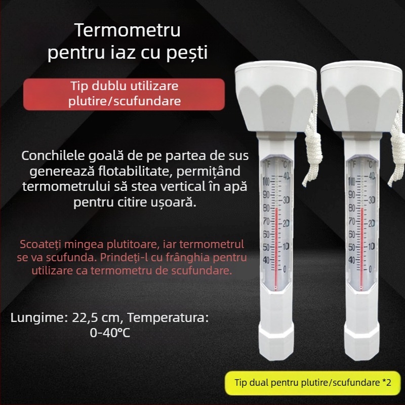 Termometru pentru iaz koi – termometru plutitor pentru iaz, piscină și grădină