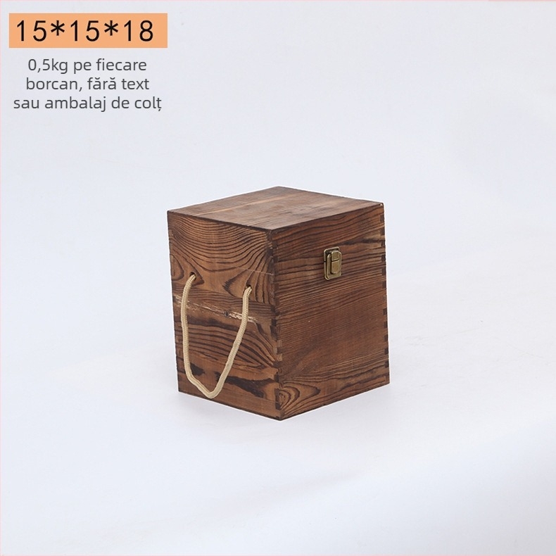 Cutie din lemn pentru vin pentru două sticle, gravată, lemn natural, interior personalizabil, model JXQ509