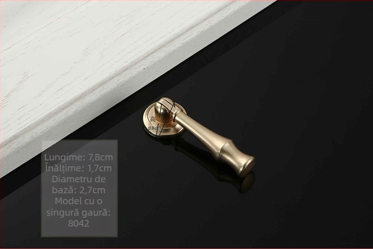 Mâner pentru dulapuri, stil nou chinezesc, aliaj de zinc, electropalare, pentru dulapuri, garderobe și sertare
