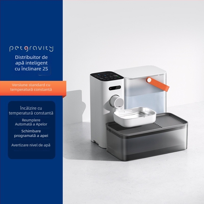 Dispenser de apă pentru animale de companie cu control prin aplicație, design detașabil, potrivit pentru câini și pisici, greutate 1,8 kg