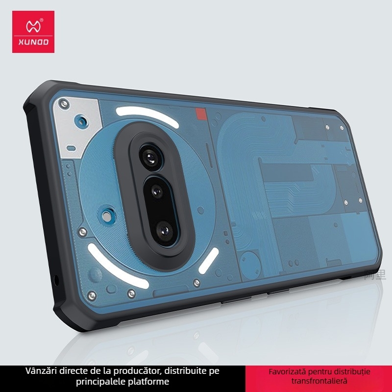 Carcasă pentru Nothing Phone 3A/3A Pro — antișoc, disipare termică, rezistență la uzură, decupaje precise pentru lentile, TPU+PC