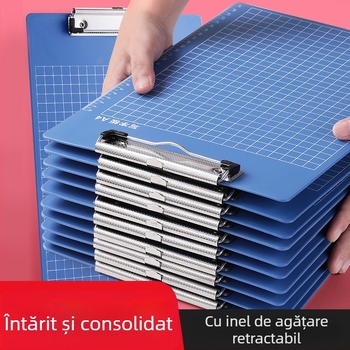 Mapă A4 cu clips pentru documente – suport de scriere pe birou pentru partituri muzicale (model C1085, material PP, cadou de afaceri)