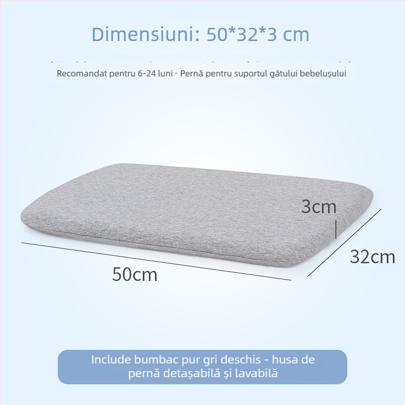 Perne din latex natural pentru copii — husă din bumbac 100%, formă extraterestră, conținut de latex 90%+