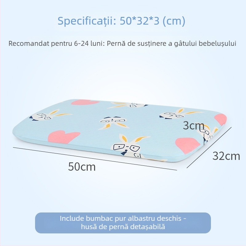 Perne din latex natural pentru copii — husă din bumbac 100%, formă extraterestră, conținut de latex 90%+