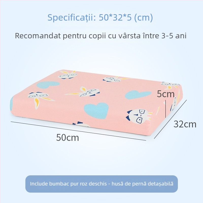 Perne din latex natural pentru copii — husă din bumbac 100%, formă extraterestră, conținut de latex 90%+