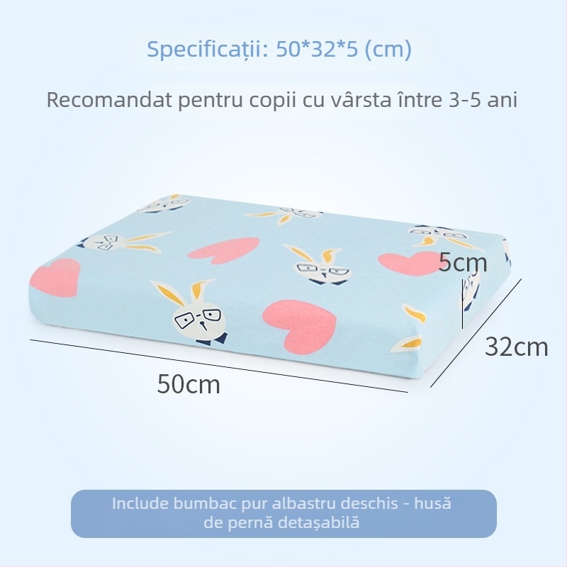 Perne din latex natural pentru copii — husă din bumbac 100%, formă extraterestră, conținut de latex 90%+