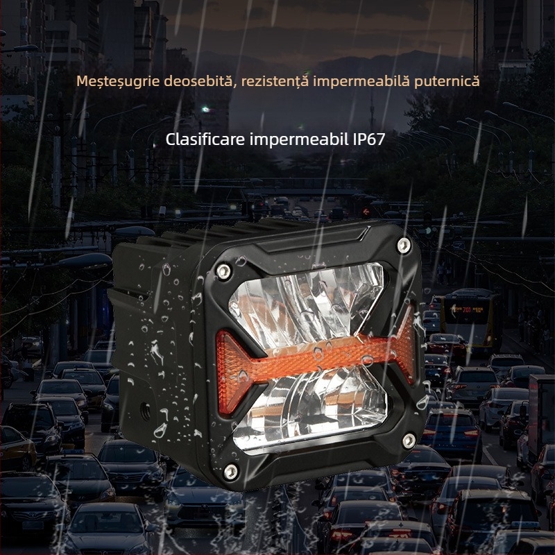 Proiector LED pentru off-road, 40W, 12-80V, 8000 lm, 4000-6500K, durată de viață 50000 h