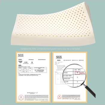 Kadoubei Pernă pentru copii din latex — latex natural, conținut de latex peste 90%, țesătură a miezului: 100% bumbac, formă dreptunghiulară