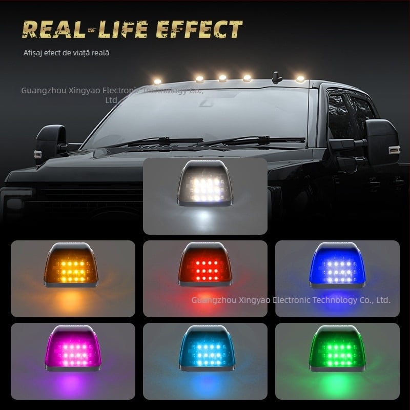 Lumină solară pentru marcajul cabinei – 12 LED, 5W, 12V, 500 lm, ABS