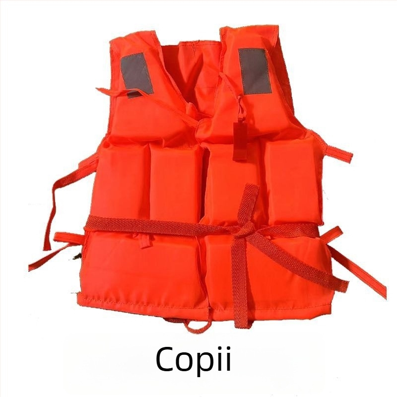Vestă de salvare pentru adulți, profesională și portabilă, pentru pescuit și snorkeling, cu țesătură Oxford îngroșată și plutibilitate ridicată pentru bărci