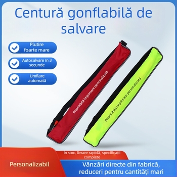 Vestă de salvare gonflabilă automată, cu plutibilitate înaltă, pentru pescuit, portabilă pentru mașină și navă, colac de salvare de urgență