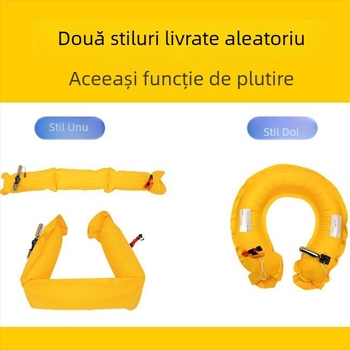 Vestă de salvare gonflabilă automată, cu plutibilitate înaltă, pentru pescuit, portabilă pentru mașină și navă, colac de salvare de urgență