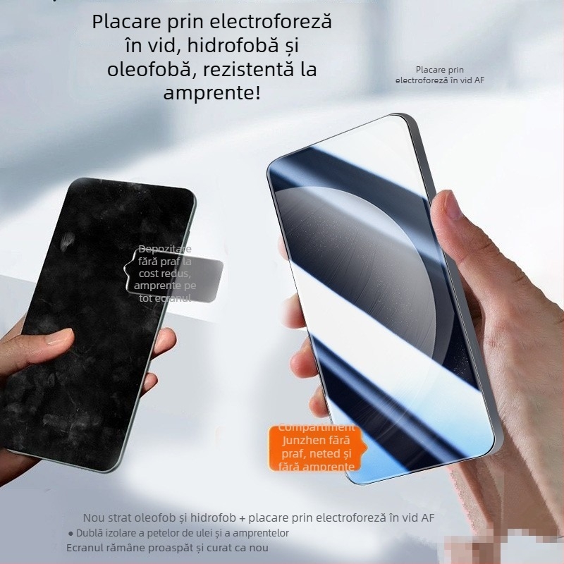 Protecție ecran din sticlă temperată pentru Honor Win – acoperire totală, margine neagră, claritate HD, îndepărtarea prafului și aplicare rapidă