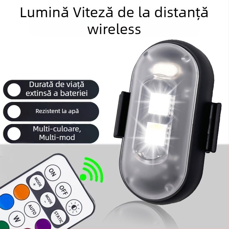 Lumină LED wireless pentru drone și vehicule — universală, 12V, 5W, LED 5050, 6500K