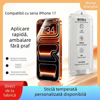 Xishang protecție ecran din sticla pentru seria iPhone 17, anti-reflexie, antiamprente