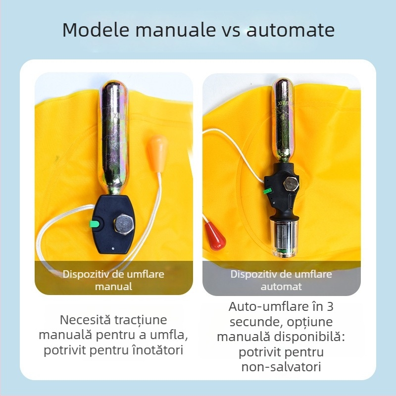 Vesta automată de salvare gonflabilă Yasian pentru adulți, portabilă, flotabilitate înaltă, îmbrăcăminte de lucru marină, model CY-150N
