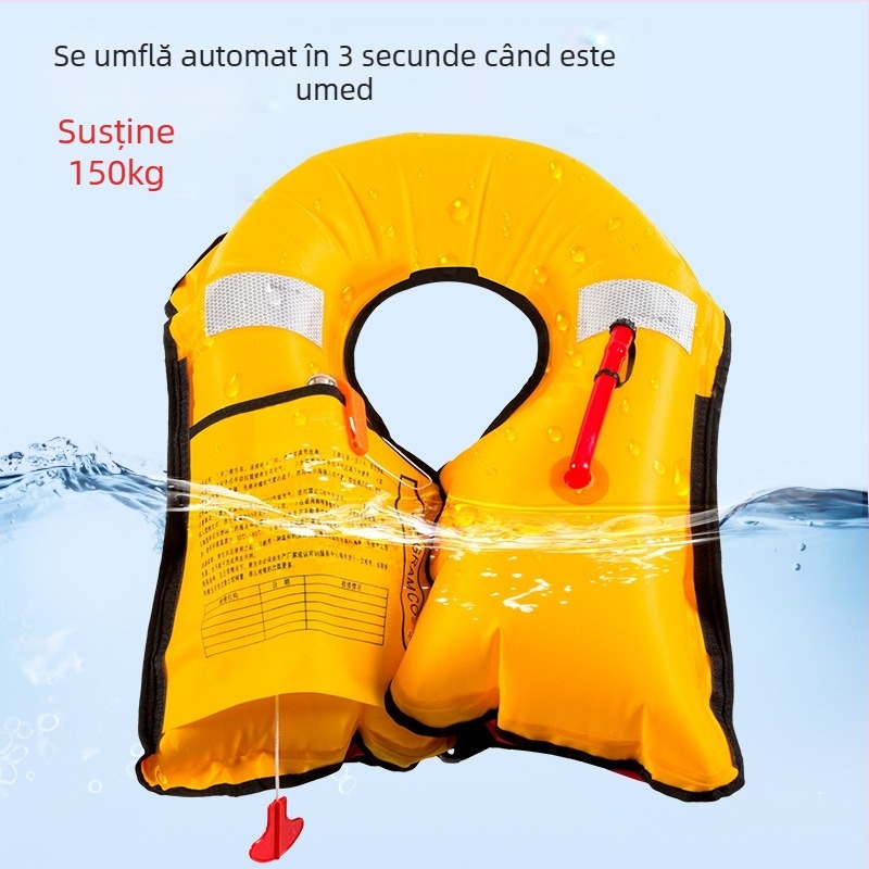 Vesta automată de salvare gonflabilă Yasian pentru adulți, portabilă, flotabilitate înaltă, îmbrăcăminte de lucru marină, model CY-150N