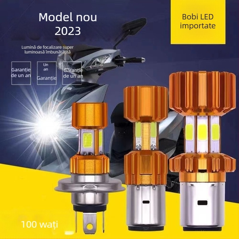Far LED pentru motocicletă, cu fascicule duale, 12V, 10W, IP68, durată de viață 30.000 h