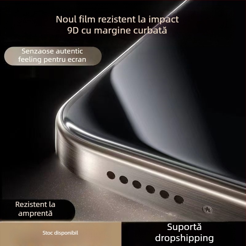Membrane force protecție ecran din sticlă securizată — HD, rezistent la impact, ecran complet — pentru iPhone 12, 12 Pro, 13, 14