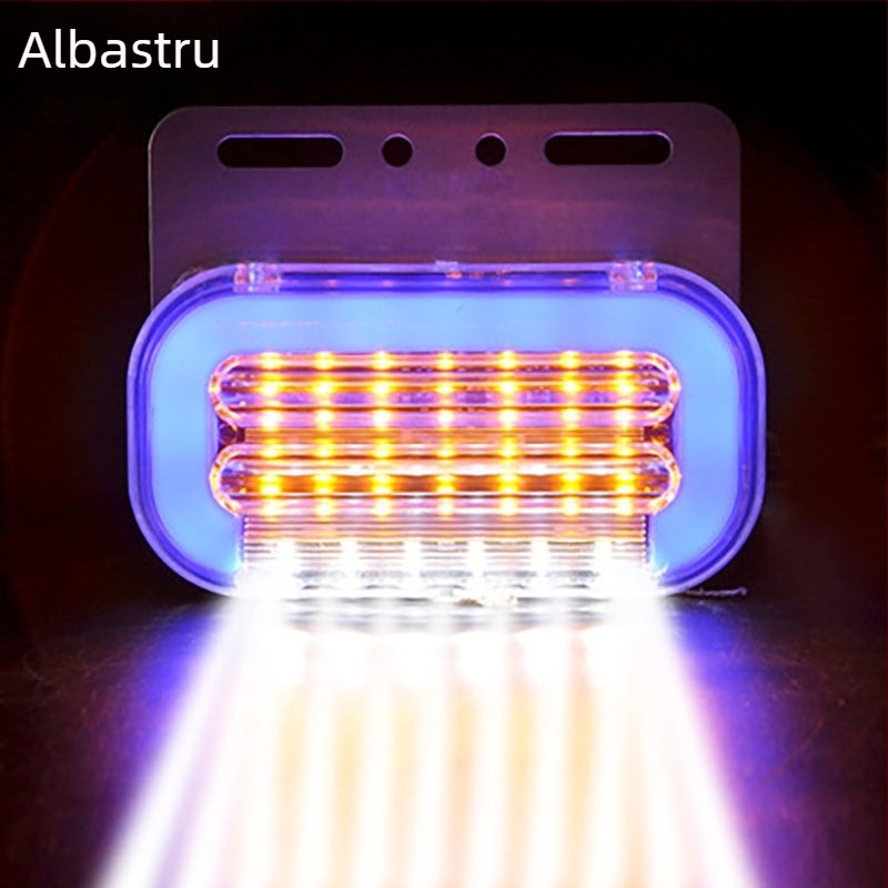 Lumină LED laterală pentru camion, cu iluminare a anvelopei, indicator de lățime și lumină de avertizare, 24V impermeabil