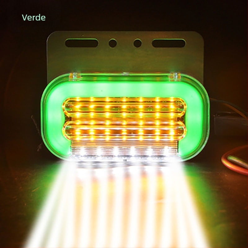 Lumină LED laterală pentru camion, cu iluminare a anvelopei, indicator de lățime și lumină de avertizare, 24V impermeabil