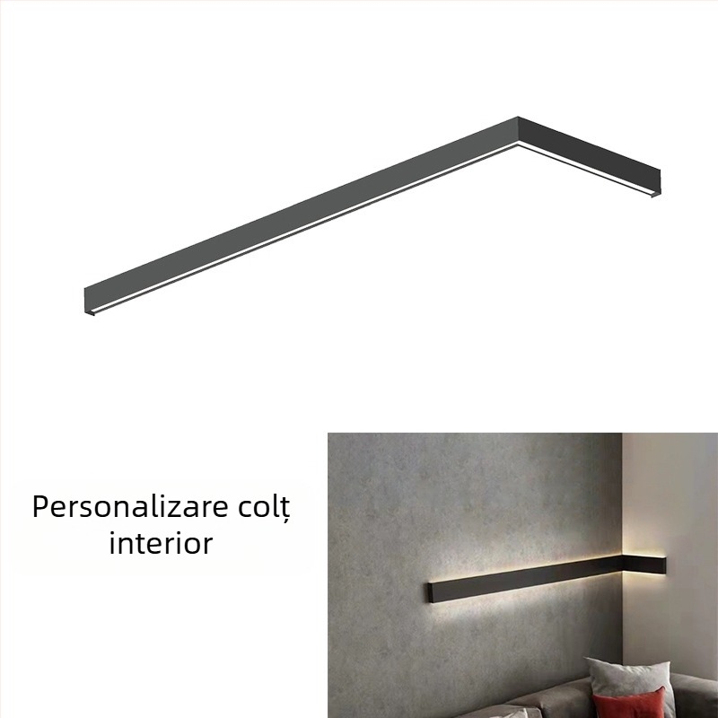 Lampa de perete LED pentru scară și hol – lampă decorativă unghi drept cu bandă LED, 111–240V
