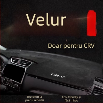 Covoraș velur pentru Honda CR-V (2007–2023), consolă centrală, anti-strălucire și izolație termică