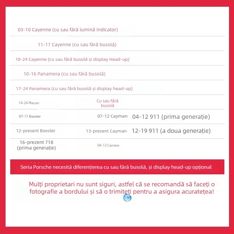 Pad de protecție UV pentru panoul de control central Porsche Cayenne Panamera 718 Macan; Material: catifea (suede); Personalizare: Da; Stil: Dimensiuni speciale pentru mașini speciale; Tip: General pentru toate anotimpurile; Brand: gentry card