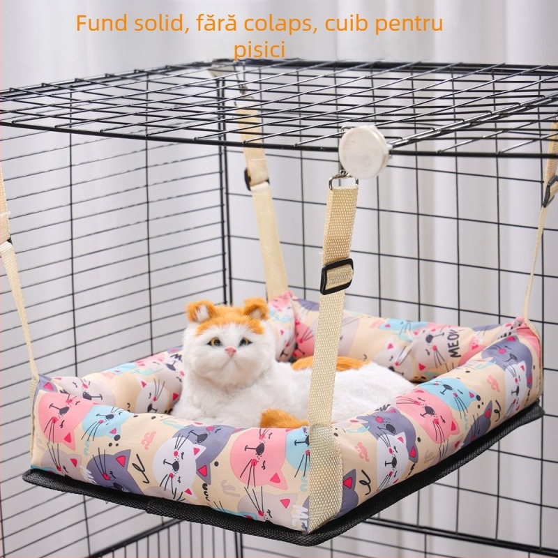 Cuib suspendat pentru pisici din țesătură – Brand Ruyi bear, potrivit pisicilor, cuib pentru animale de companie