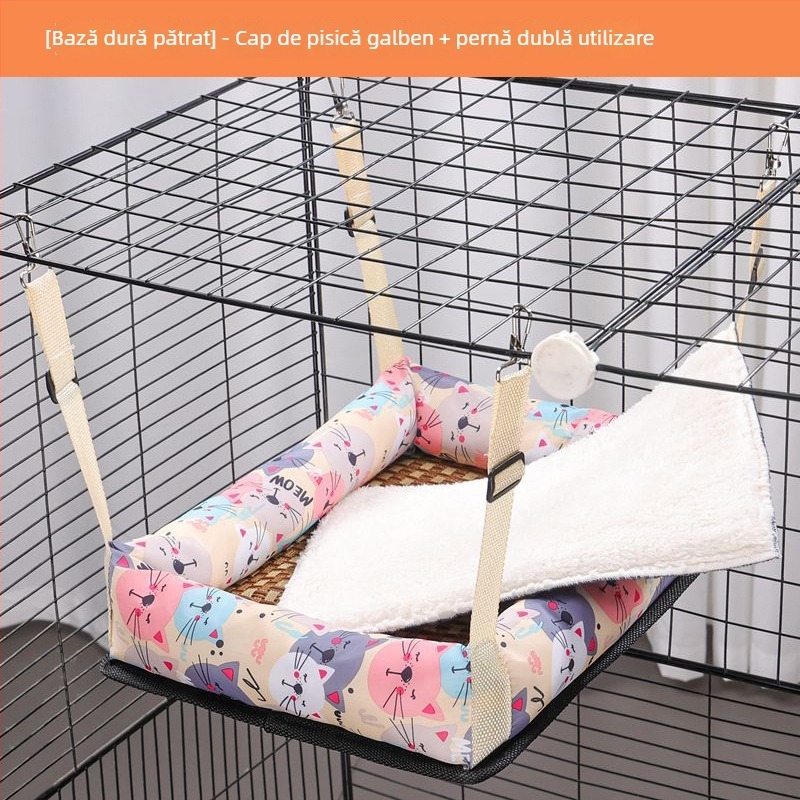 Cuib suspendat pentru pisici din țesătură – Brand Ruyi bear, potrivit pisicilor, cuib pentru animale de companie