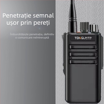 Walkie-Talkie radio portabil de înaltă putere, 16 canale, bandă 4000-470 MHz, putere 5W, rază 3–5 km, baterie Li-ion 3800 mAh